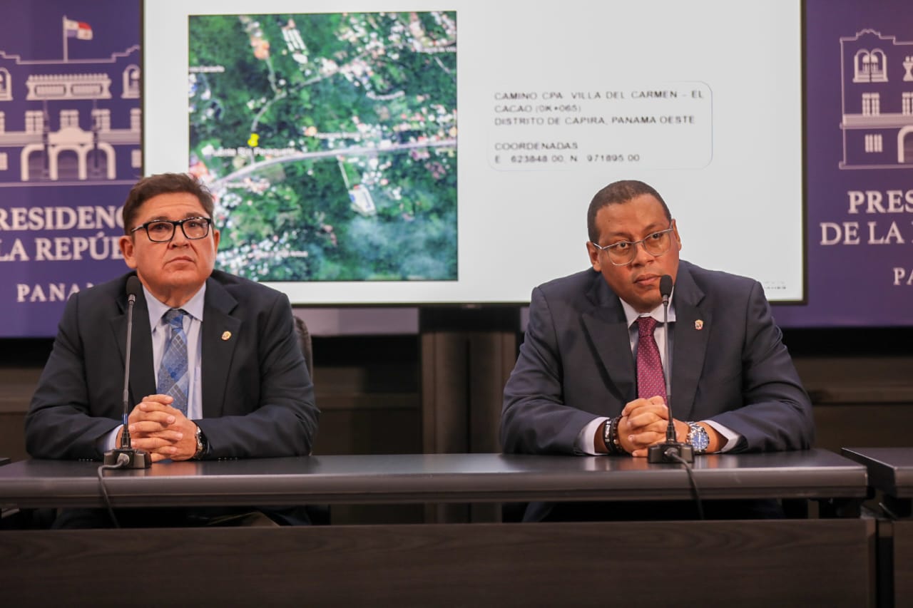 MOP presenta informe de trabajos en puente sobre río Perequeté y la carretera Santa Fe – Guabal