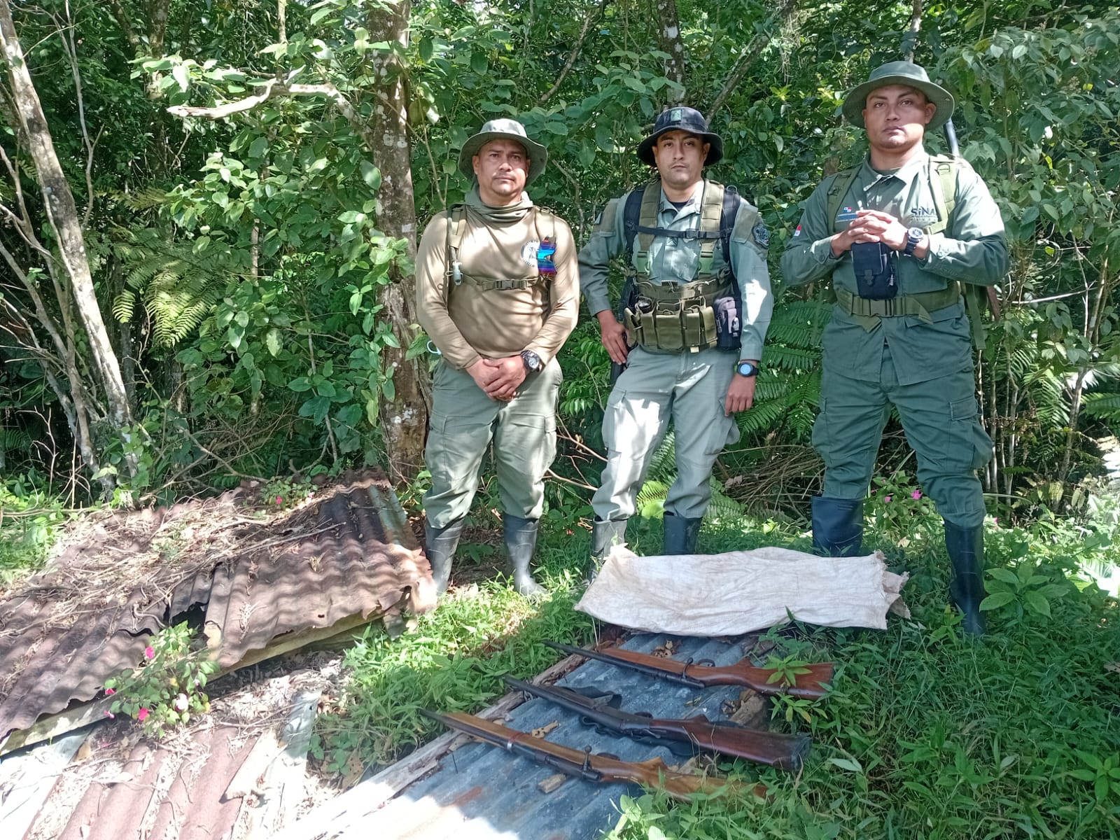 Tres armas de fuego fueron ubicadas en área protegida de Coclé