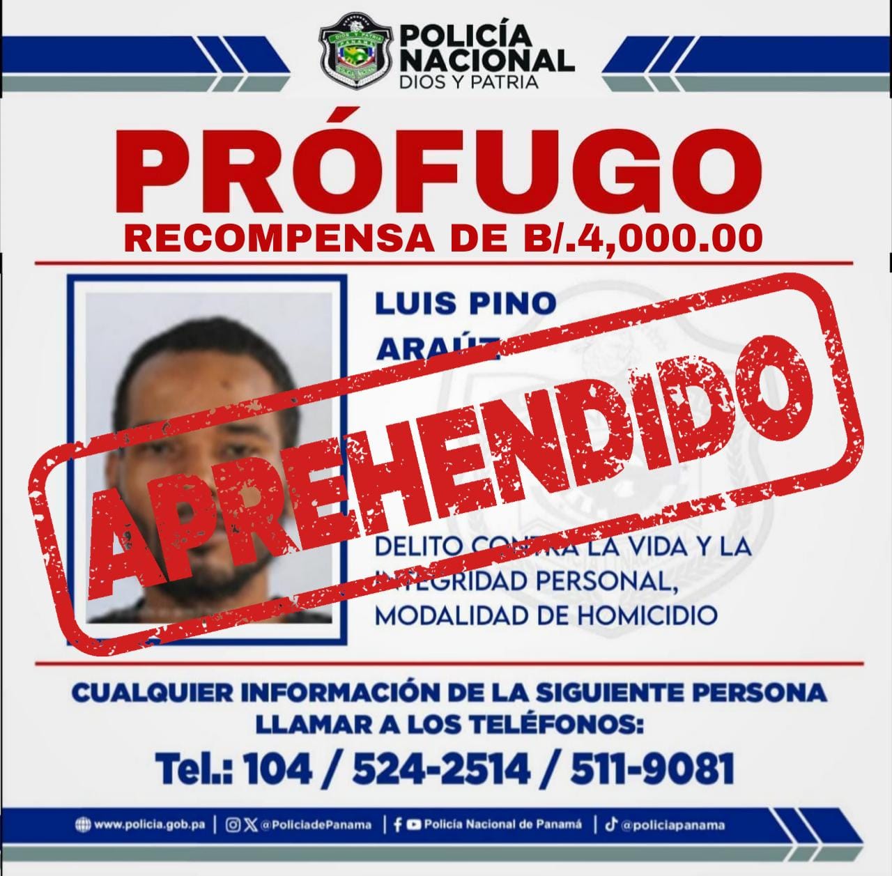 Recapturan a prófugo de La Joyita en Arraiján; se escondía en una letrina